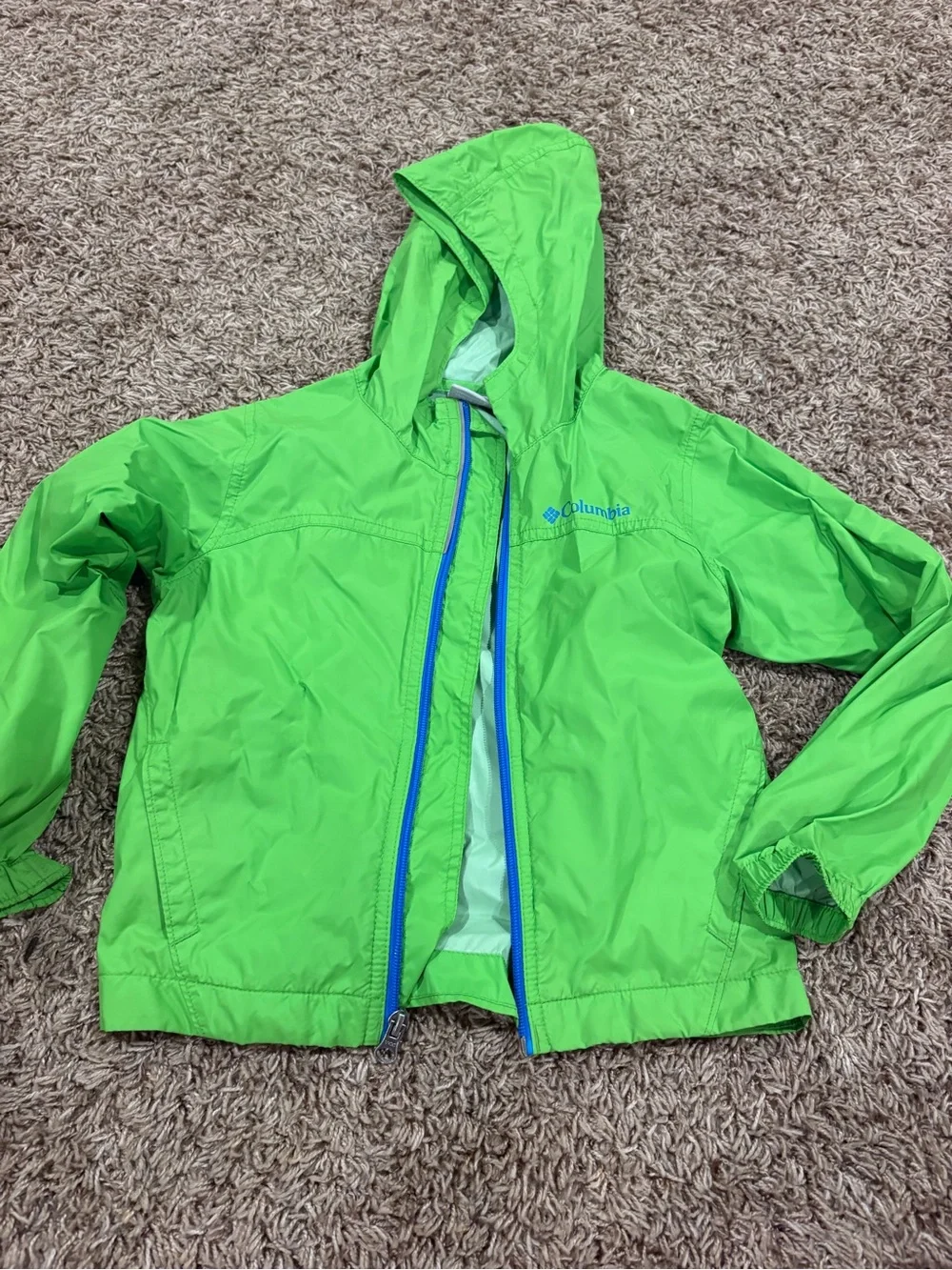Columbia Green Rain Jacket XXS 4/5